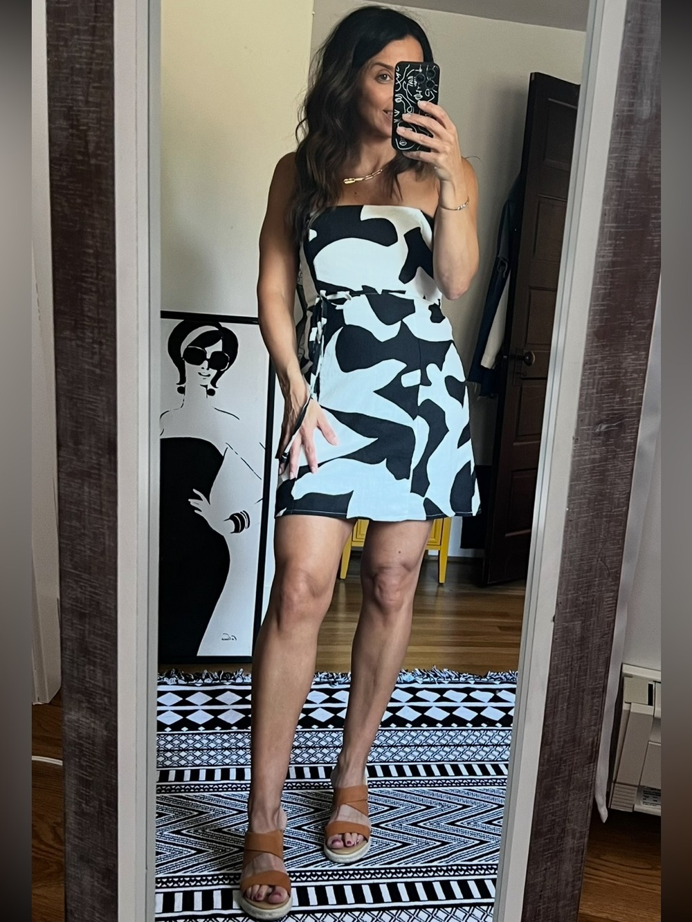 Abercrombie Black & White Romper